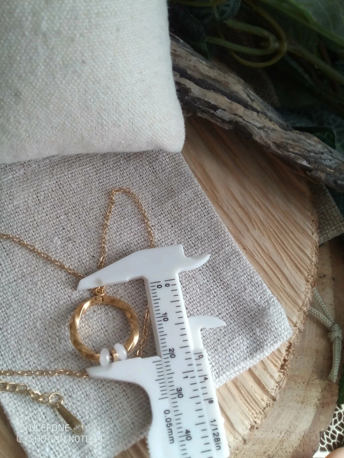 Collier pierres de cristal de roche et anneau torsadé – photo 3